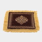 Brown Polyester Pooja Mat , , small