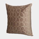 Beige Polyester Cushion Cover, , small image number null