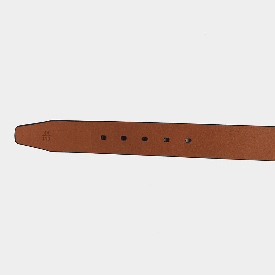 Men's Black Polyurethane Casual Belt, , large image number null
