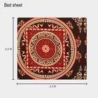 Black Microfiber Double Bedsheet with Pillow Cover, , small