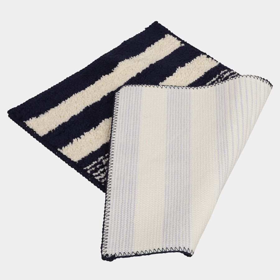 Anti-Skid Blue Polyester Door Mat, , large image number null