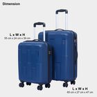 8-Wheel Polypropylene Hard Case Trolley, Set of 2, , small image number null