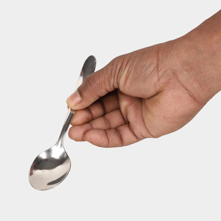 Steel Tea Spoon, Set of 4, , large image number null