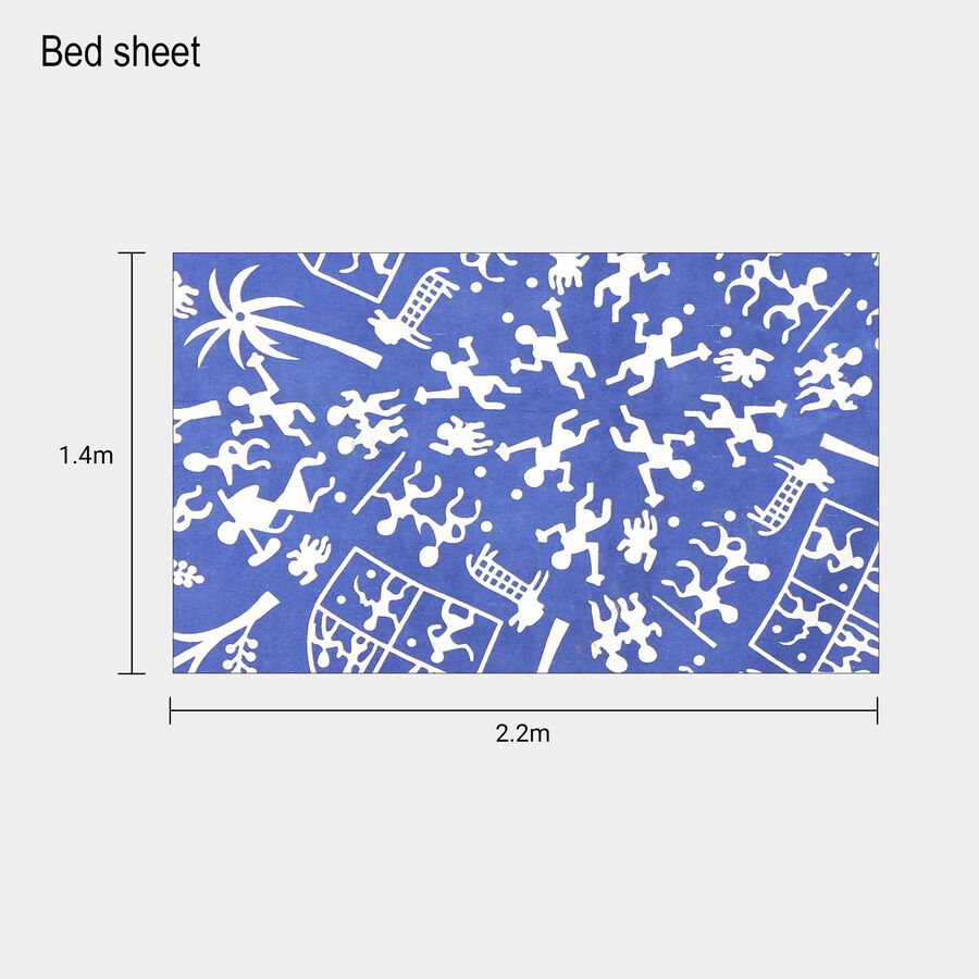 104 TC Cotton Single Bedsheet, , large image number null