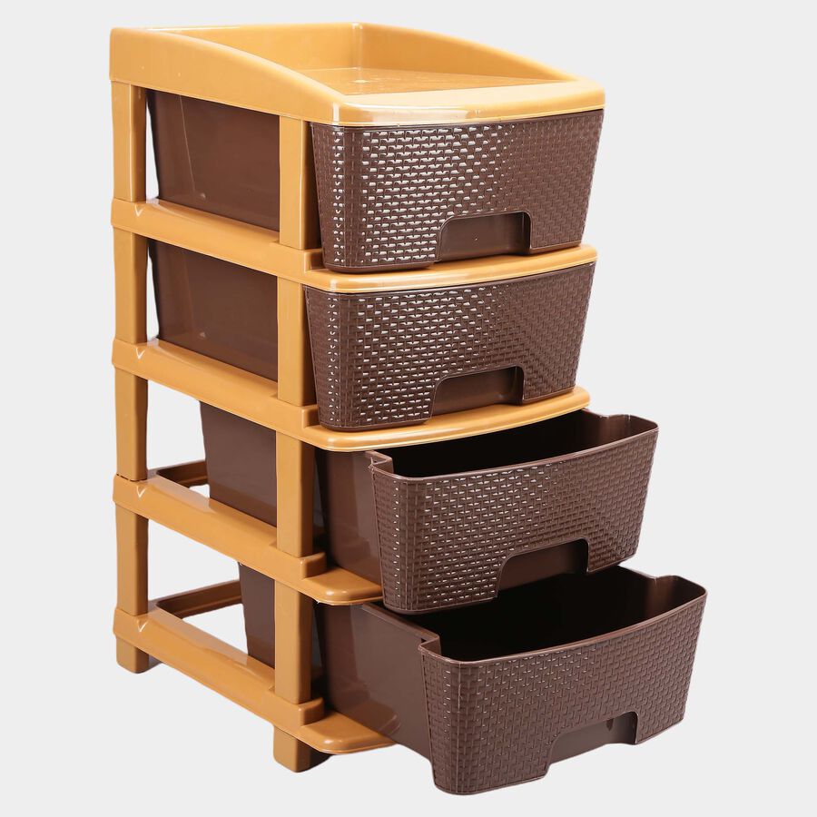 4-Tier Plastic Multi-Drawer Organizer, , large image number null