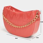 Women's Peach Polyurethane Sling Bag, , small image number null
