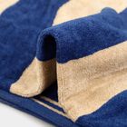 370 GSM Blue Cotton Bath Towel, , small