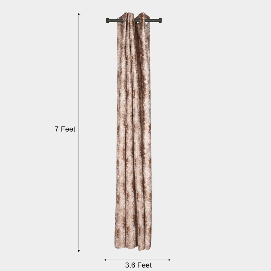 7ft. Brown Polyester Door Curtain, , large image number null
