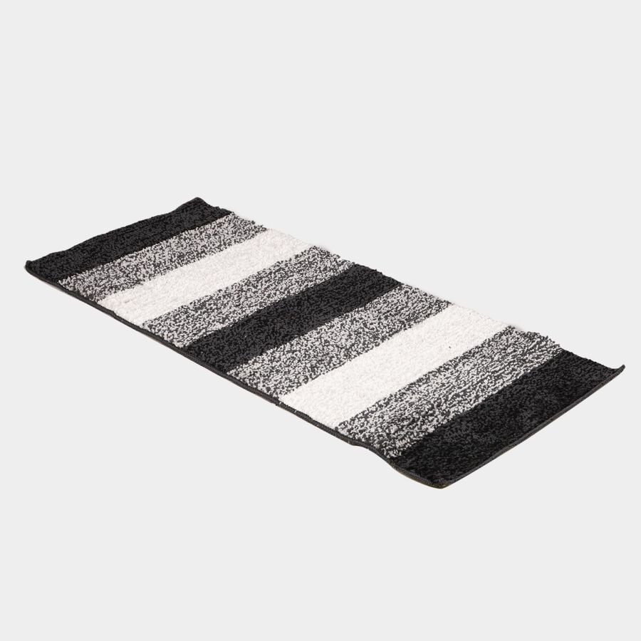 Grey Polyester Bedside Runner, , large image number null