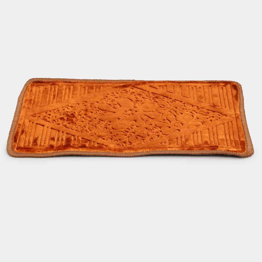 Anti-Skid Brown Polyester Door Mat, , large image number null