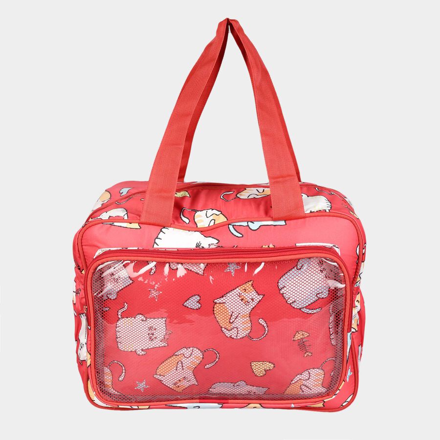 Polyurethane Mothers' Bag, 3 Compartments, Cloth Handle, , large image number null