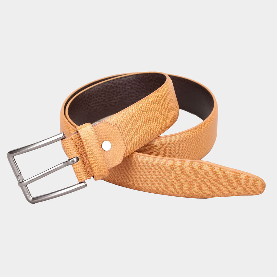Men's Polyurethane Casual Belt, Size 32, Textured, , large image number null