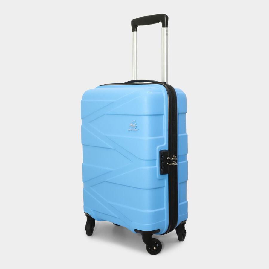 4-Wheel Dark Blue Polypropylene Hard Case Trolley, Small, , large image number null