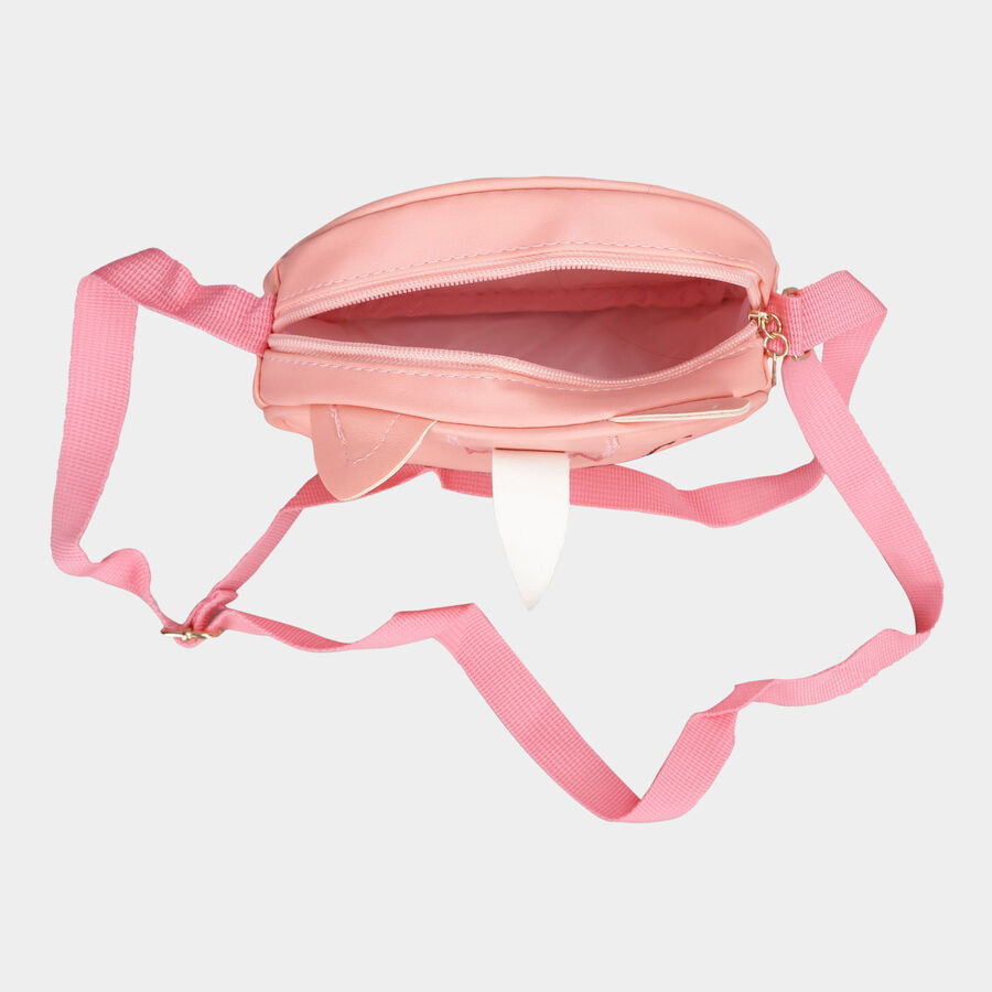 Kid's Pink Polyurethane Bag, , large image number null