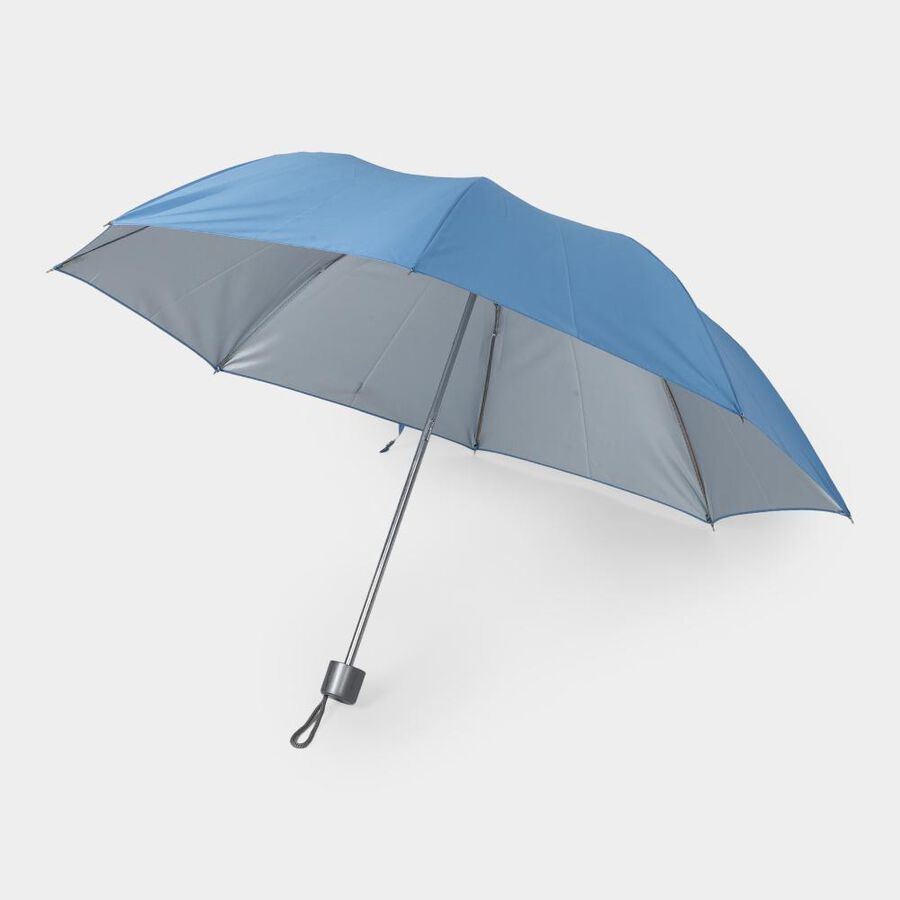 Women's Blue Polyester Umbrella, , large