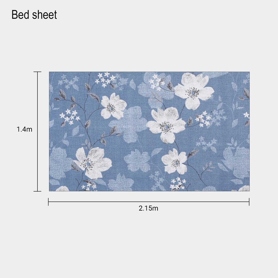 104 TC Cotton Single Bedsheet, , large image number null
