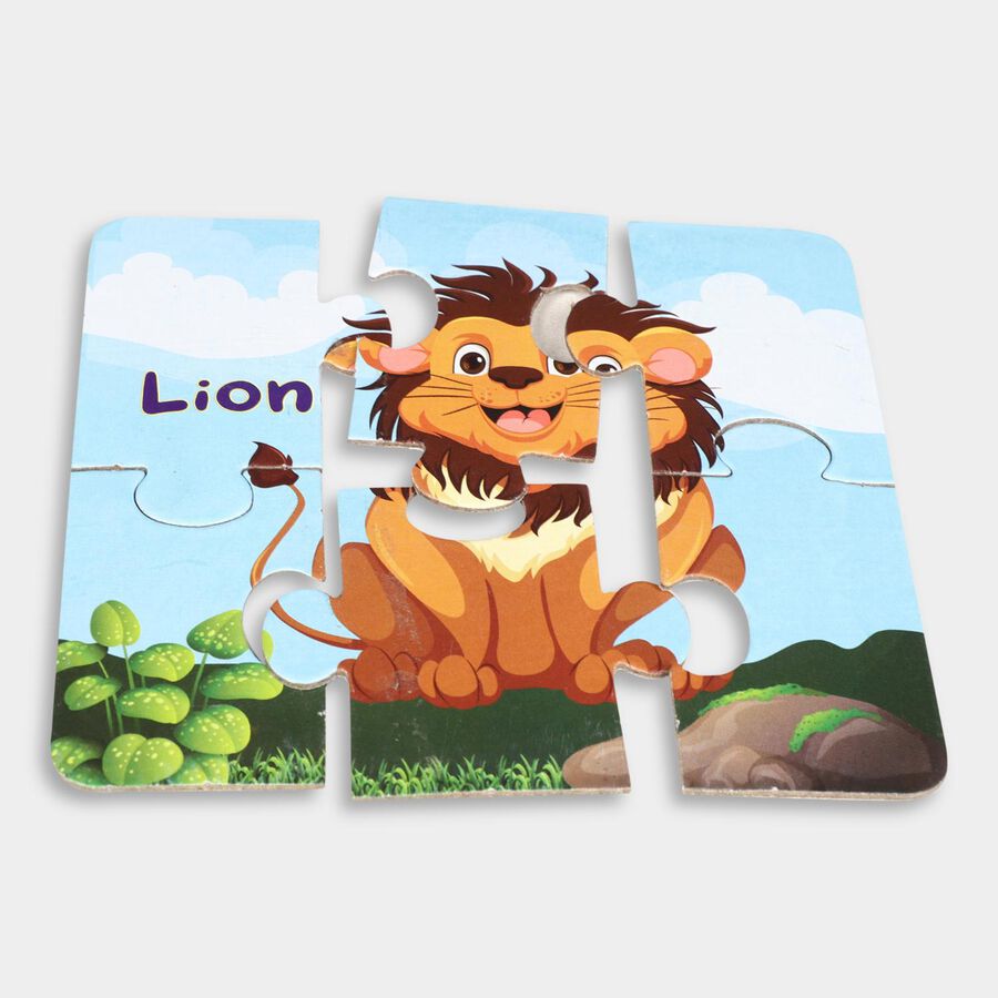 Wild Animals Jigsaw Puzzle 6 Pcs, , large image number null