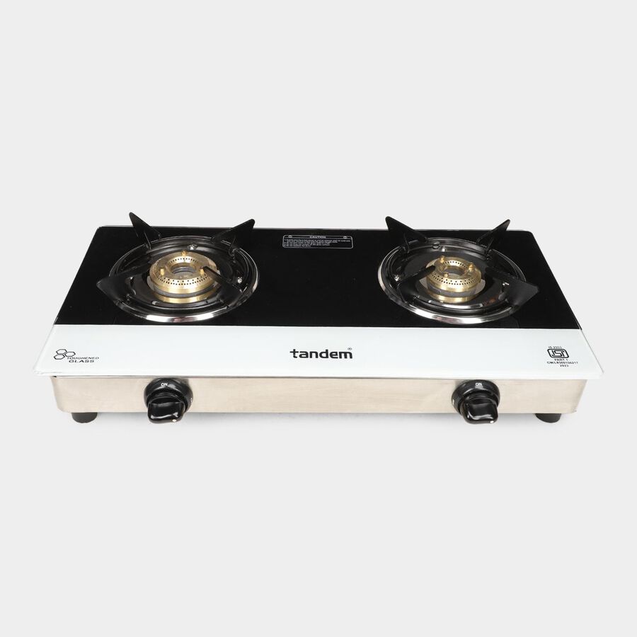 2 Burner Glass Top Gas Stove, , large image number null