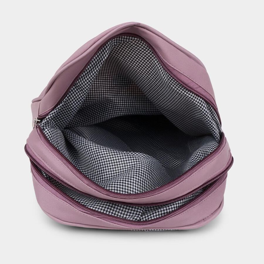Women's Purple Polyurethane Backpack, , large image number null