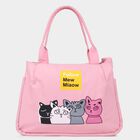 Women's Pink Polyurethane Tote Bag, , small image number null