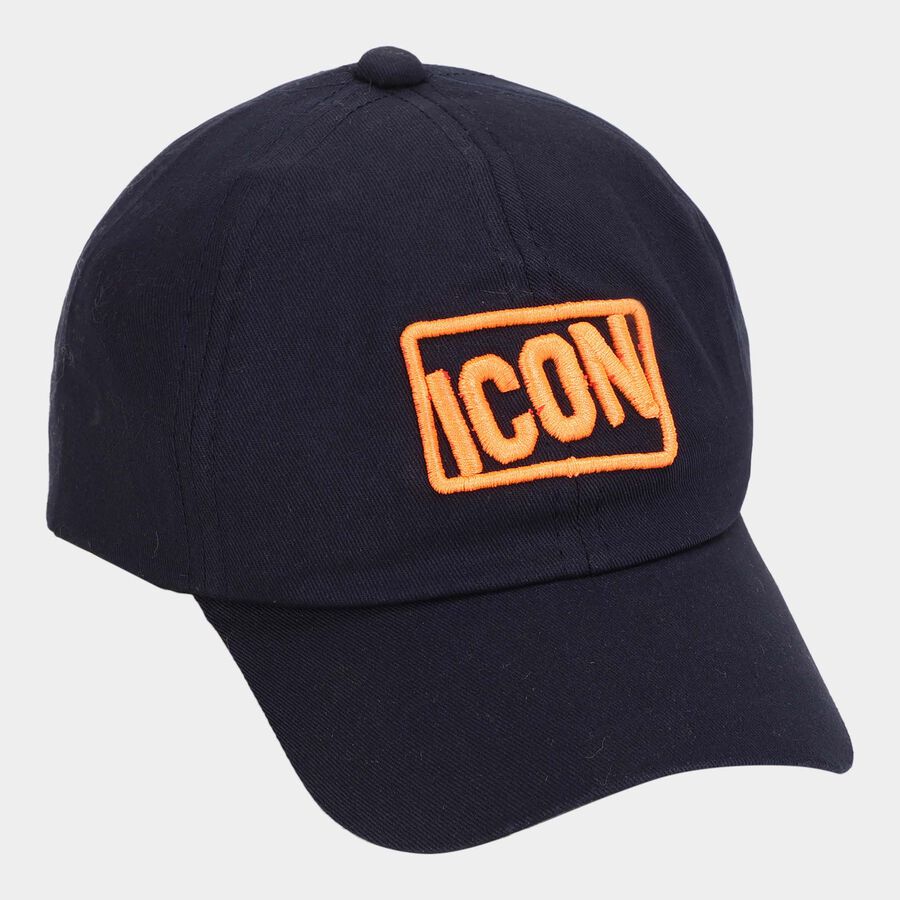 Kids' Navy Blue Canvas Cap, , large image number null