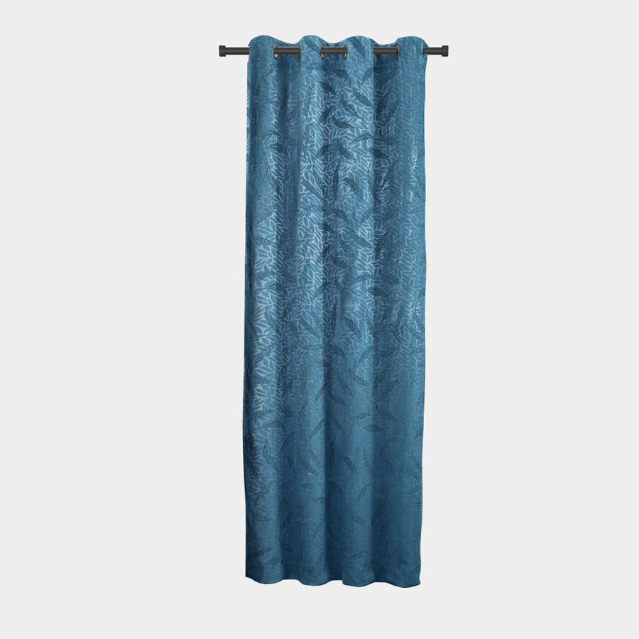 7ft. Dark Blue Microfiber Door Curtain, , large image number null