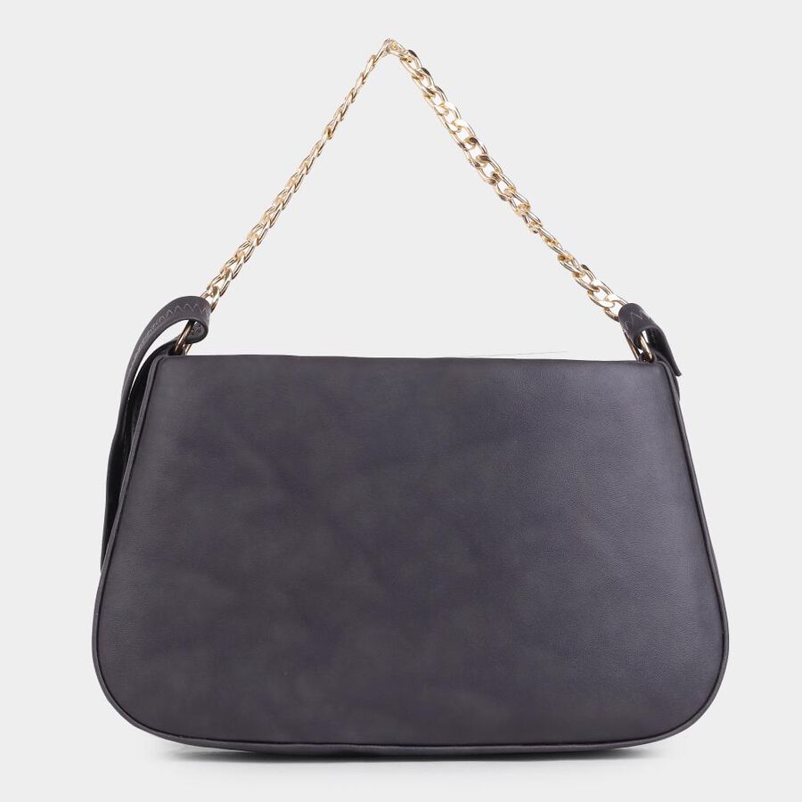Women's Grey Polyurethane Sling Bag, , large image number null