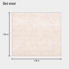 Beige Microfiber Double Bedsheet, , small image number null
