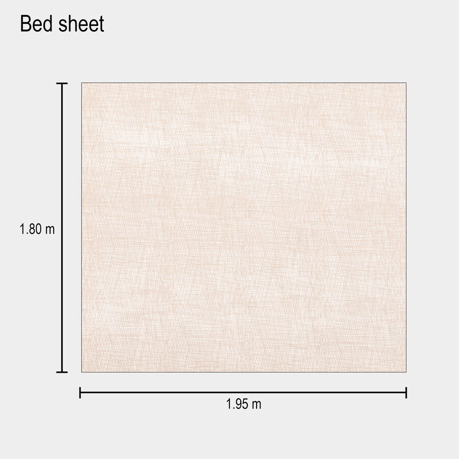 Beige Microfiber Double Bedsheet, , large image number null