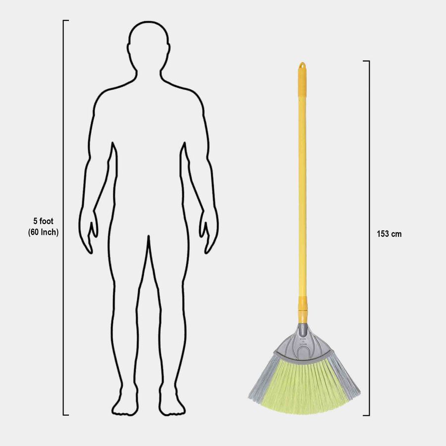 Plastic Broom, Dry and Wet - Color/Design May Vary, , large image number null