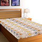 Multicolor Geometric Printed Single Bedsheet, , small