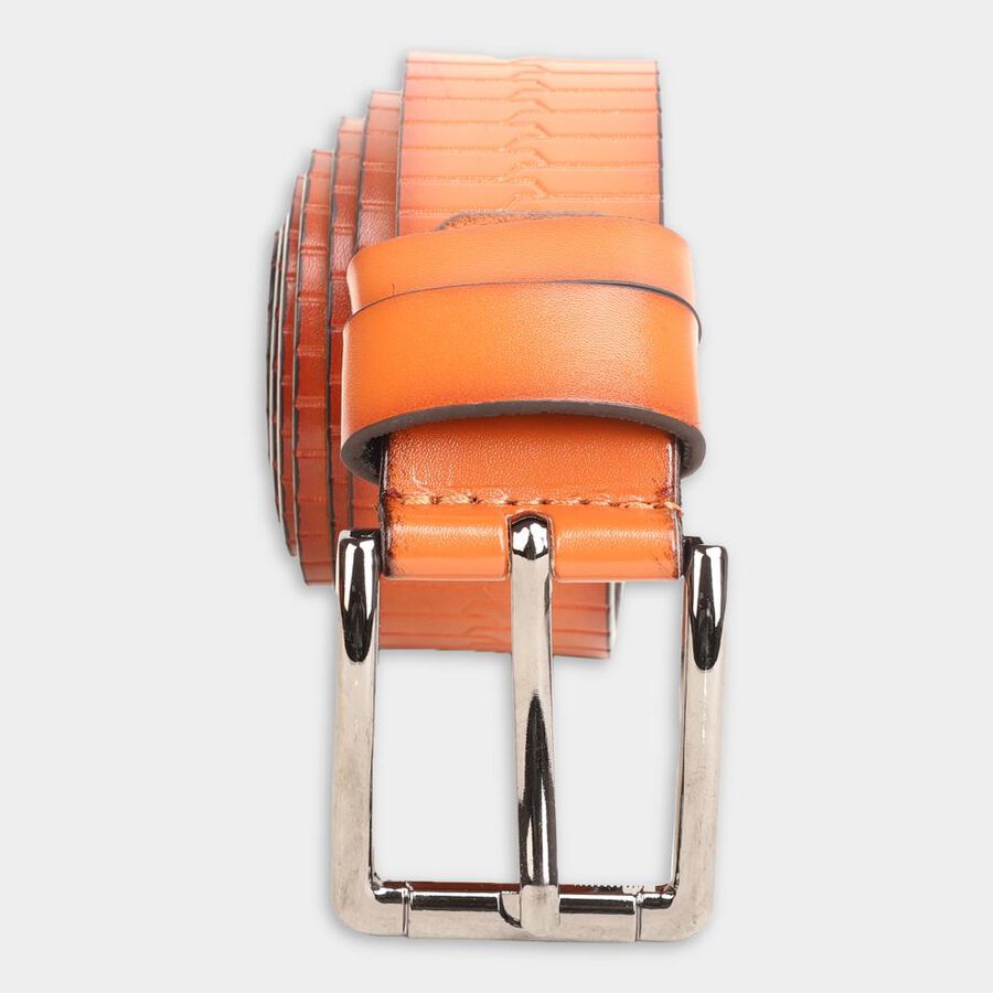 Men's Tan Polyurethane Formal Belt, , large image number null