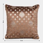 Brown Foil Printed Cushion, , small