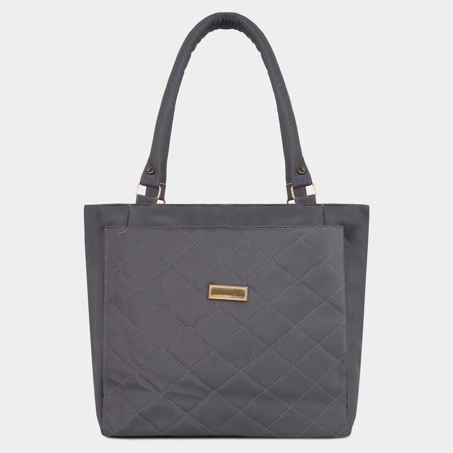 Women's Grey Polyurethane Hand Bag, , large image number null
