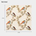 Blue Cotton Double Bedsheet With Pillow Cover, , small image number null