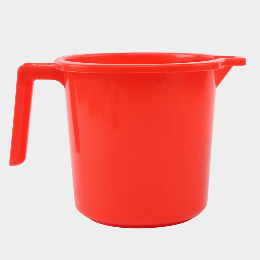 Plastic Bath Mug Plastic Plain Bath Mug, 1L - Color/Design May Vary, , large