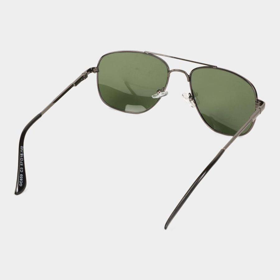 Men's Metal Gradient Square Sunglasses, , large image number null