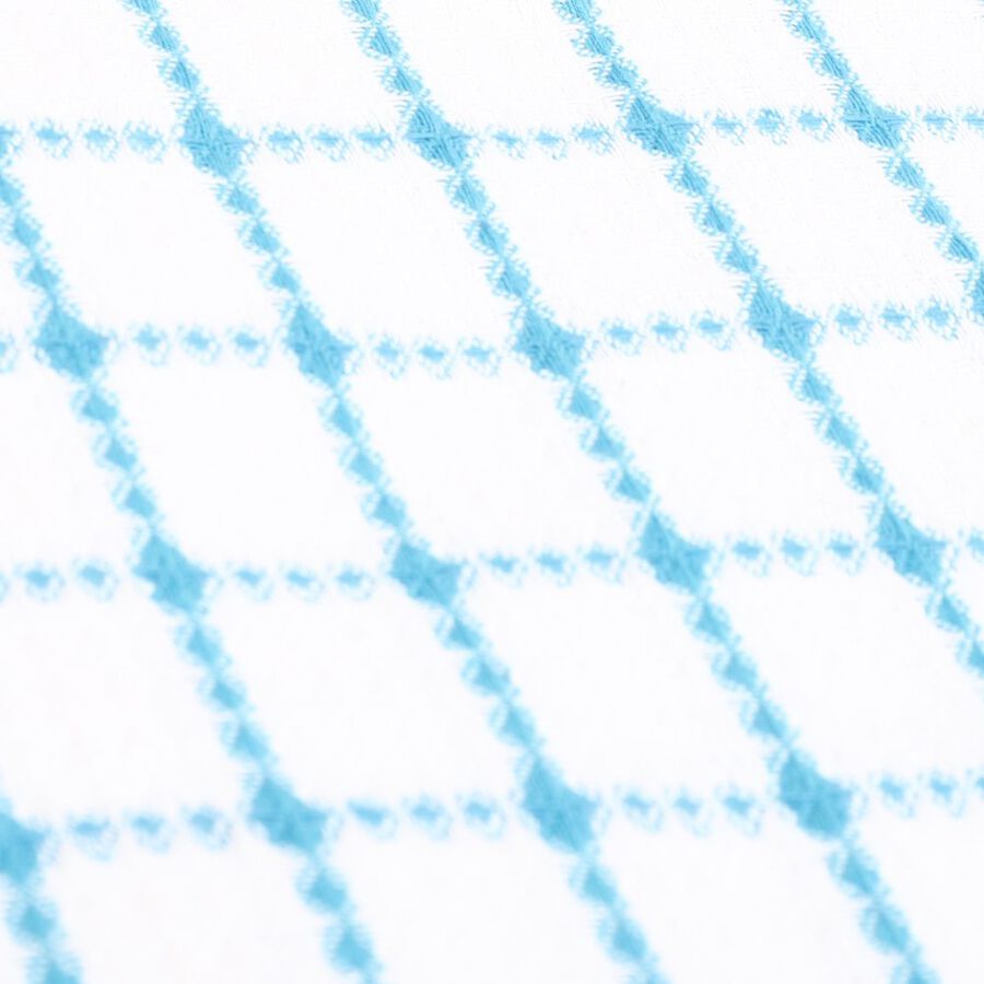 220 GSM Blue Cotton Blend Bath Towel, , large