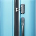 4-Wheel Blue PVC Matee Hard Case Trolley, Large, , small image number null