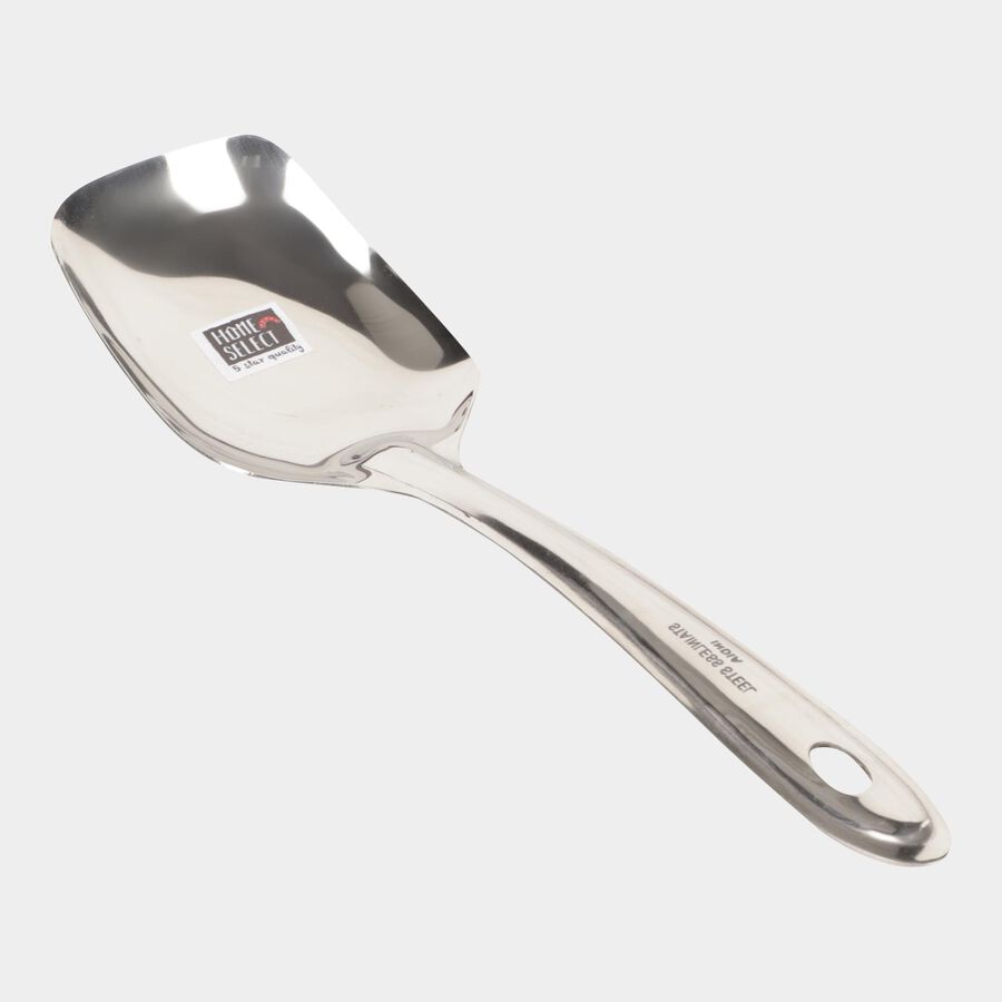 Silver Steel Serving Spoon, , large image number null