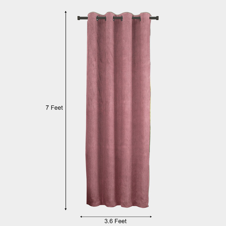 7 ft. Wine Polyester Curtain, , large image number null