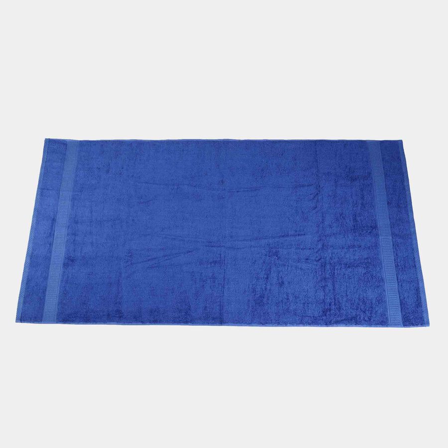 450 GSM Blue Cotton Bath Towel, , large image number null