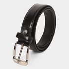 Men's Black Polyurethane Formal Belt, , small image number null