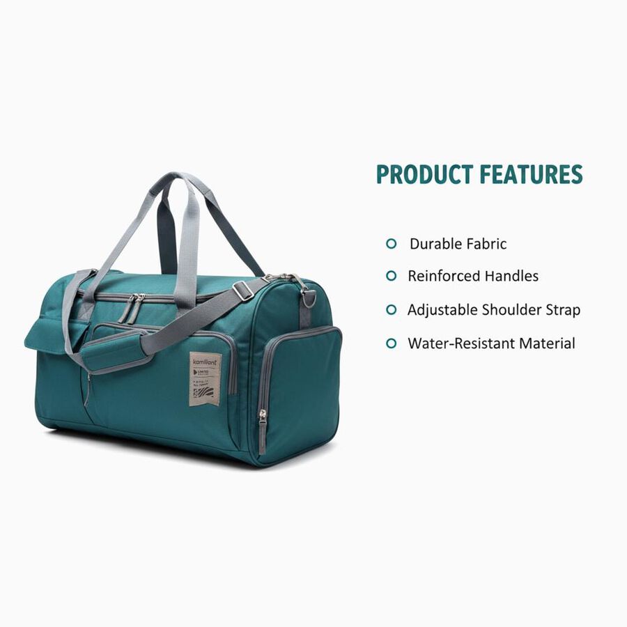 Blue Polyester Duffle Trolley, , large