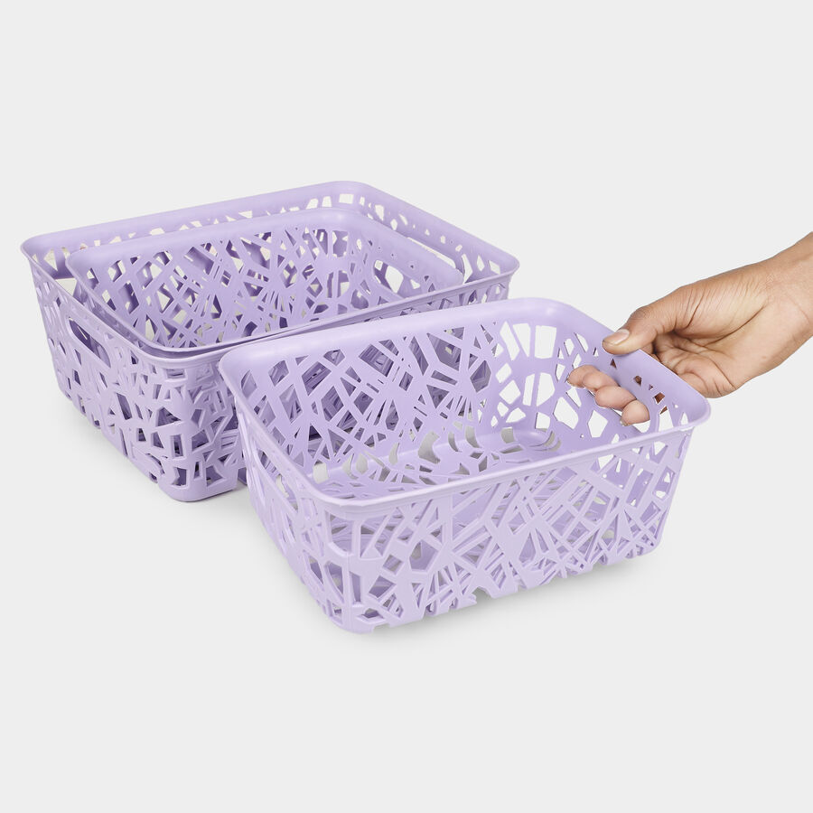 Plastic Zig-Zag Basket, , large image number null