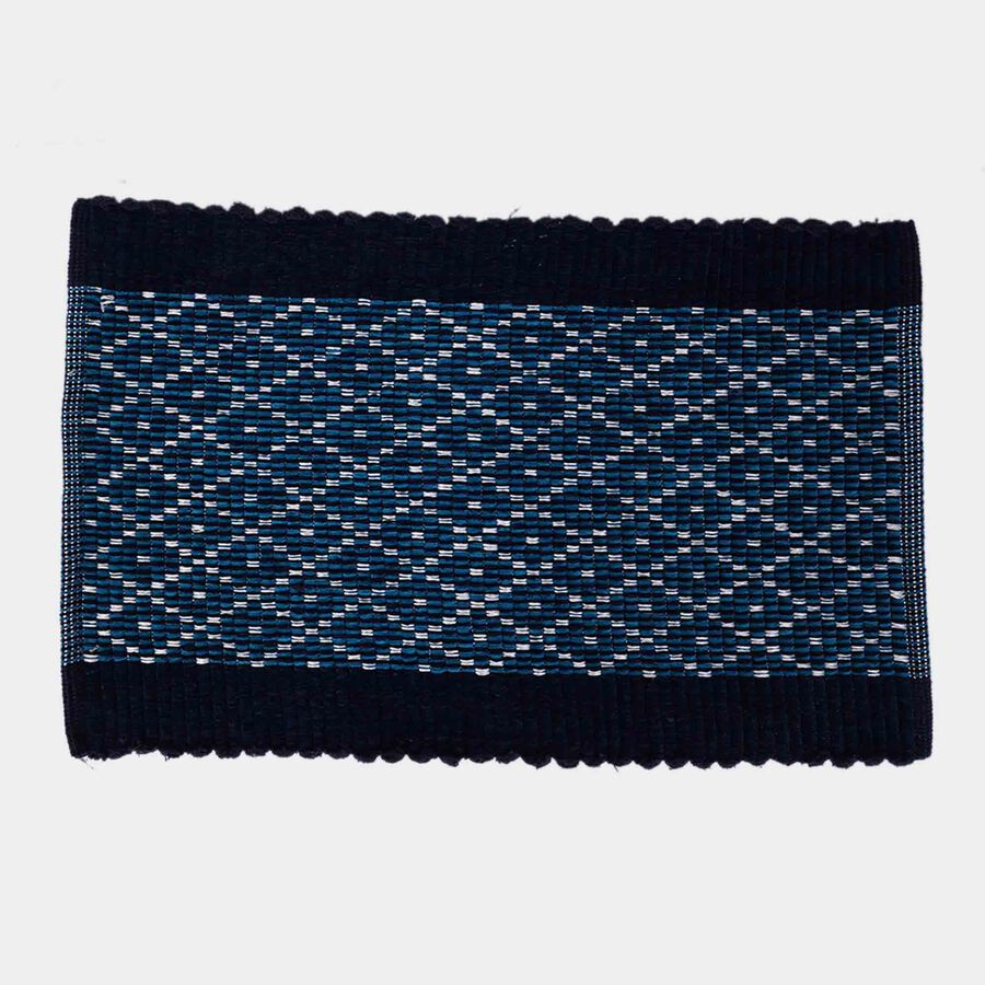 7ft. Blue Polyester Cotton Door Mat, , large image number null