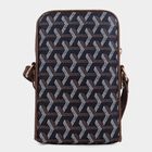 Women's Dark Blue Polyurethane Sling Bag, , small image number null
