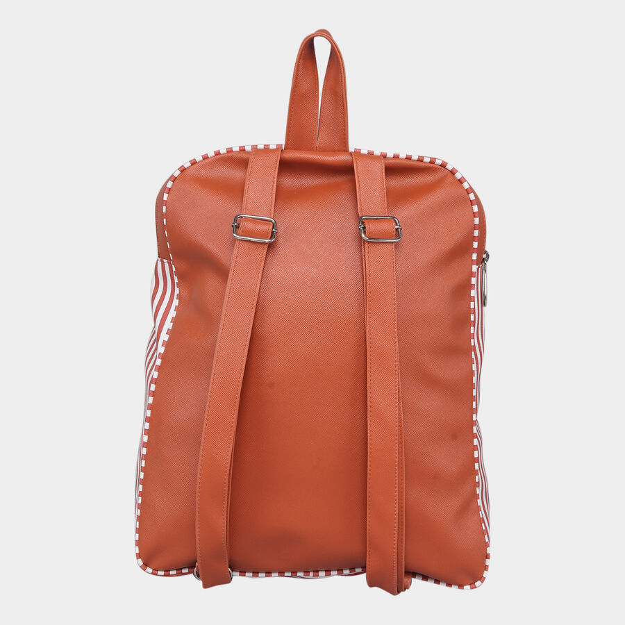 Women's Solid Polyurethane Backpack, , large image number null