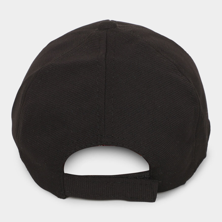 Kids Black Fabric Cap, , large image number null