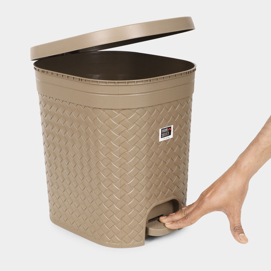 15 L Plastic Padel Dustbin, , large image number null